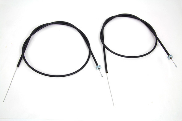 V-Twin - 49-0801 - 54 inch Throttle Or Spark Cable Set - Fits 1936-1948 Harley-Davidson G, UL, FL, WL, EL