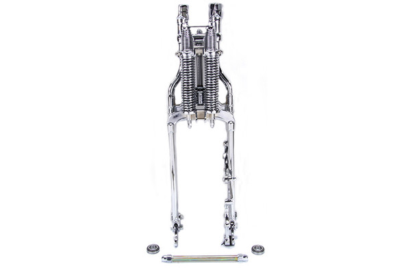 V-Twin - 49-0843 - FLSTS Complete Inline Spring Fork Assembly Chrome