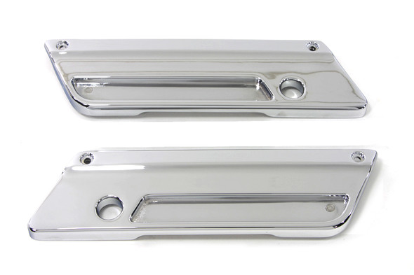 V-Twin - 49-0883 - Wyatt Gatling Saddlebag Face Plate - Fits 1993-2013 Harley-Davidson FLT
