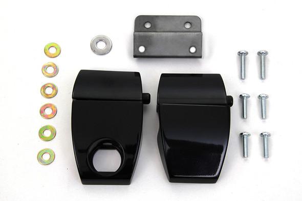 V-Twin - 49-0890 - Wyatt Gatling Black Tour-Pak Luggage Latch Kit - Fits 2006-2013 Harley-Davidson FLT