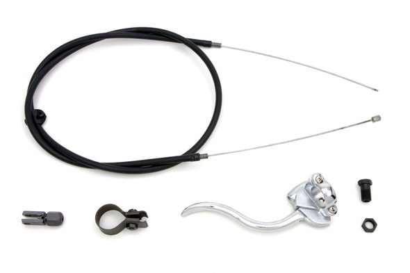 V-Twin - 49-0894 - Chrome Brake Handle Cable Kit - Fits 1936-1940 Harley-Davidson W, 1928-1929 J, 1936-1940 EL, G, U, 1930-1936 VL