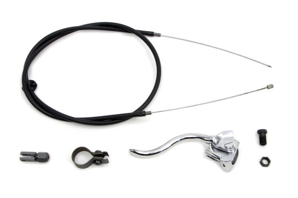 V-Twin - 49-0894 - Chrome Brake Handle Cable Kit - Fits 1936-1940 Harley-Davidson W, 1928-1929 J, 1936-1940 EL, G, U, 1930-1936 VL