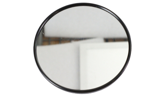 V-Twin - 49-0913 - Replica 5 inch Round Mirror Black