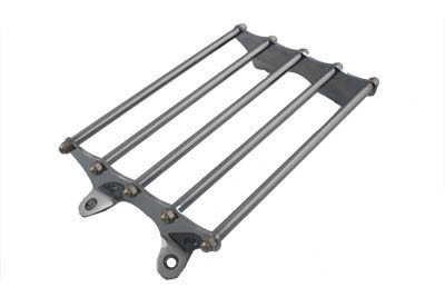 V-Twin - 49-0951 - Wyatt Gatling Replica Old Style Chrome Luggage Rack - Fits 1936-1940 Harley-Davidson EL, 1941-1957 FL