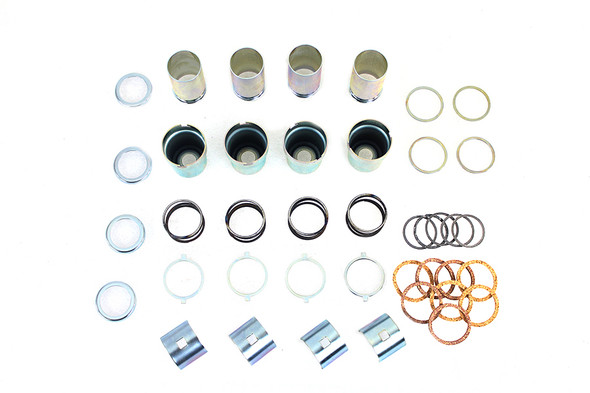 V-Twin - 49-0967 - UL-ULH Valve Cover Set Zinc - Fits 1939-1941 Harley-Davidson ULH, 1939-1948 UL