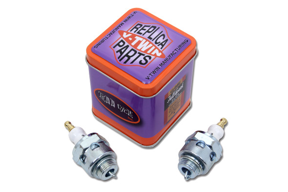 V-Twin - 49-0980 - Replica 18mm Spark Plug Set
