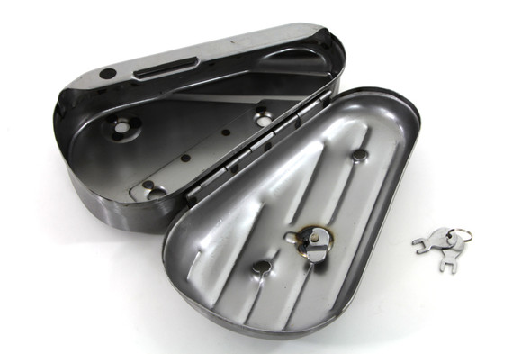 V-Twin - 49-0996 - Oval Tool Box - Fits 1940-1948 Harley-Davidson UL, 1940-1957 FL