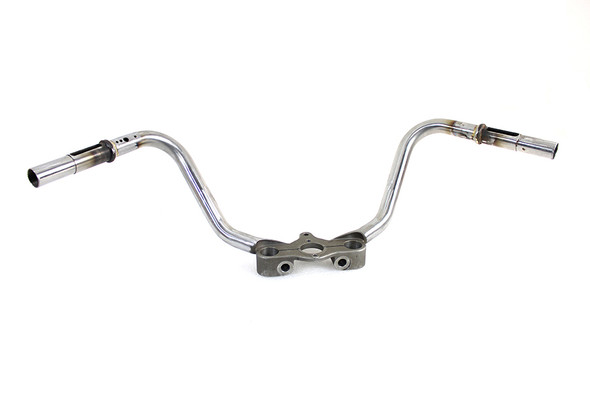 V-Twin - 49-0998 - WR Hillclimber Spring Fork Inline Handlebar Raw - Fits 1936-1945 Harley-Davidson EL, 1941-1945 FL, 1936-1952 W