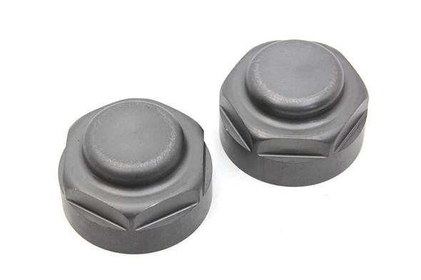 V-Twin - 49-1309 - Servi-Car Hub Cap Set Parkerized - Fits 1932-1934 Harley-Davidson G