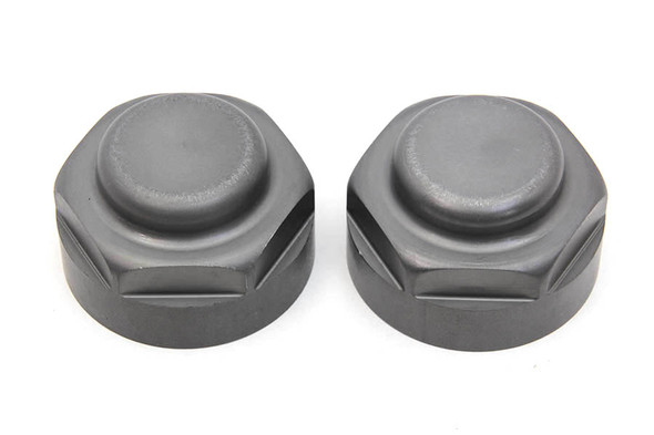 V-Twin - 49-1309 - Servi-Car Hub Cap Set Parkerized - Fits 1932-1934 Harley-Davidson G