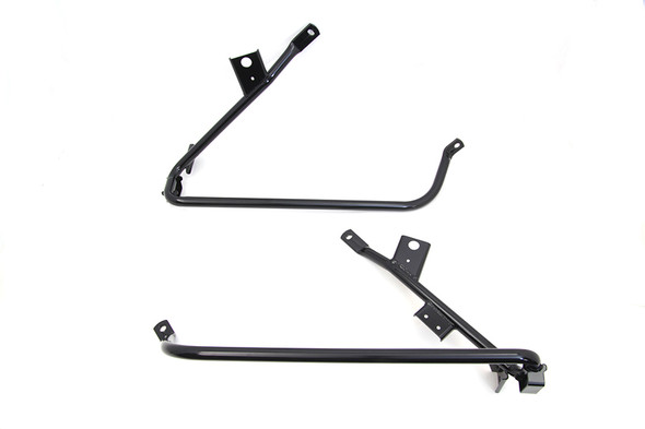 V-Twin - 49-1437 - Saddlebag Guard Set Black - Fits 2009-2013 Harley-Davidson FLT