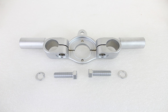 V-Twin - 49-1541 - Top Triple Tree Inline Satin Nickel