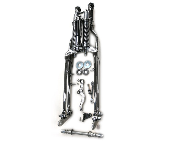 V-Twin - 49-1591 - FXSTS Inline Spring Fork Assembly Chrome - Fits 1988-2006 Harley-Davidson FXSTS