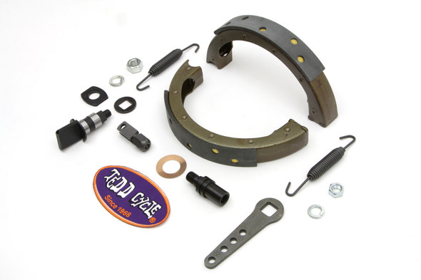 V-Twin - 49-1673 - Spring Fork Front Brake Shoe Kit