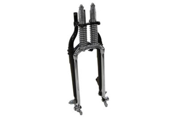 V-Twin - 49-2401 - 18 inch Spring Fork Assembly Chrome
