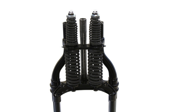 V-Twin - 49-2407 - Black 18 inch Offset Spring Fork Assembly