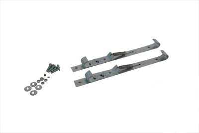 V-Twin - 49-2523 - Wyatt Gatling Luggage Rack Pad Mount Clamp Set - Fits 1936-1940 Harley-Davidson EL, 1941-1984 FL