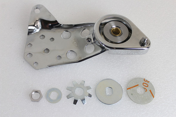 V-Twin - 49-2529 - Rocker Foot Clutch Bracket Chrome - Fits 1936-1940 Harley-Davidson EL, 1941-1951 FL