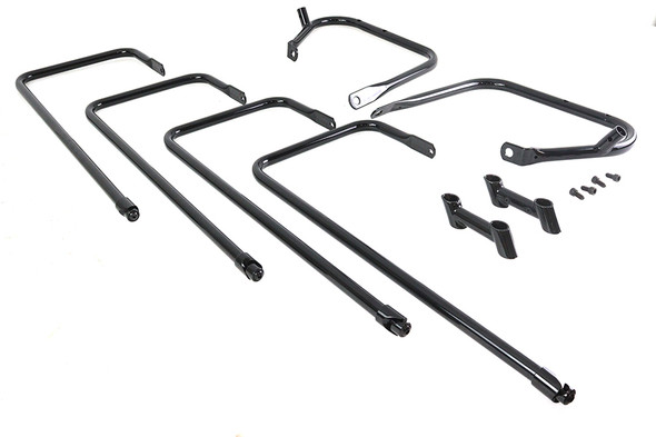 V-Twin - 49-2659 - Black Saddlebag Rail