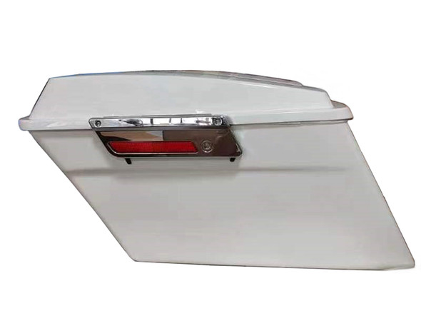 V-Twin - 49-2767 - Saddlebag Kit White - Fits 1993-2013 Harley-Davidson FLT