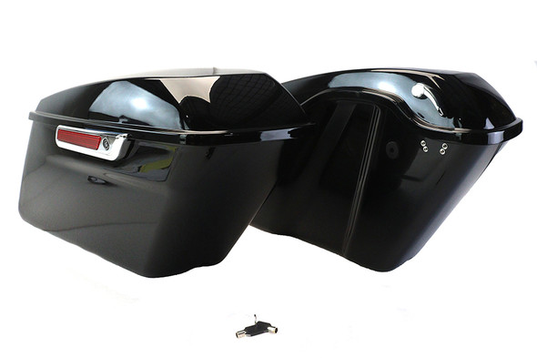 V-Twin - 49-2770 - Saddlebag Kit Black