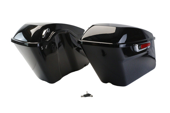 V-Twin - 49-2770 - Saddlebag Kit Black