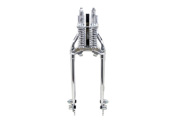 V-Twin - 49-2909 - 18 inch Inline Spring Fork Assembly Chrome
