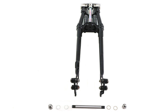 V-Twin - 49-3127 - 26 inch Tedd Narrow Spring Fork Assembly Black