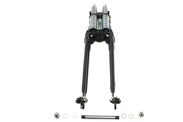 V-Twin - 49-3127 - 26 inch Tedd Narrow Spring Fork Assembly Black