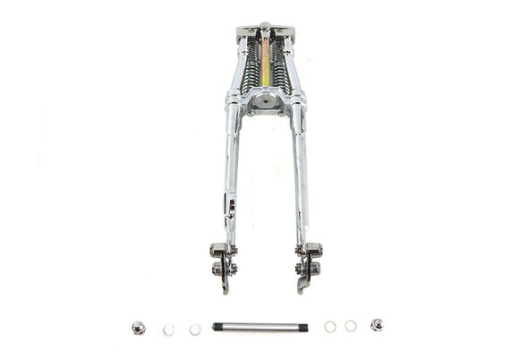 V-Twin - 49-3133 - 26 inch Tedd Narrow Spring Fork Assembly Chrome