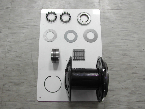 V-Twin - 49-3984 - Indian Black Front or Rear Hub