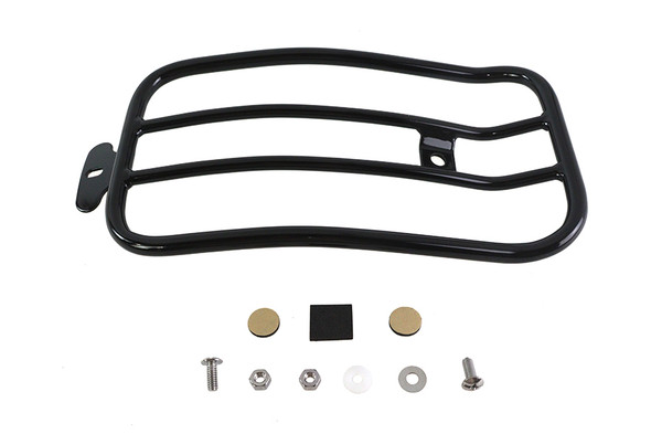 V-Twin - 50-0069 - 7 inch Solo Luggage Rack Black - Fits 2018-2020 Harley-Davidson FXLR