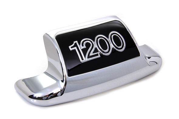 V-Twin - 50-0344 - Chrome and Black Rear Fender Tip  inch1200 inch
