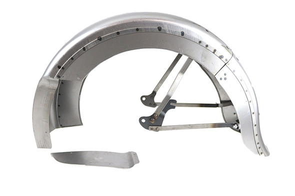 V-Twin - 50-0363 - Raw Rigid Rear Fender Assembly