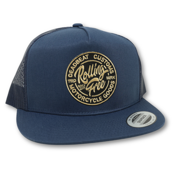 Deadbeat Customs - Rolling Free Navy Blue Snapback
