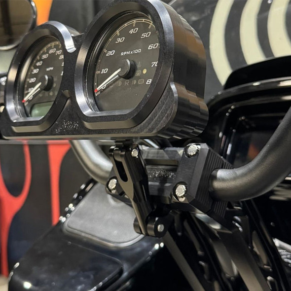 TC Bros Choppers - Pro Series Gauge Relocation Mount Extension TC Bros Choppers - Pro Series Gauge Relocation Mount Extension