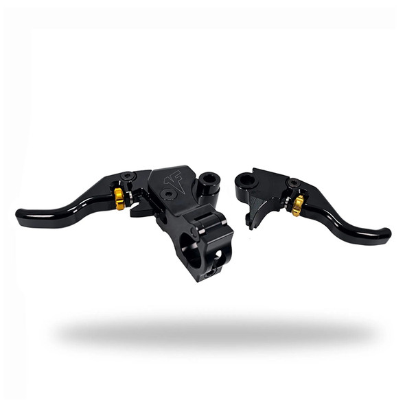 1FNGR - Signature Series Adjustable Easier Pull Clutch + Brake Lever Combo fits Dyna/Softail Models 1FNGR - Signature Series Adjustable Easier Pull Clutch + Brake Lever Combo fits Dyna/Softail Models
