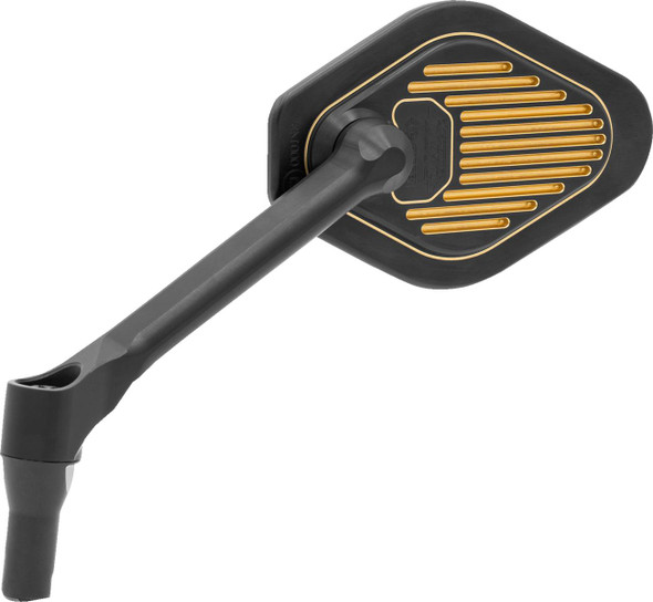 DRAG SPECIALTIES - 06401866 - Mirror - Adjustable - Black/Gold - Short Stem - Left