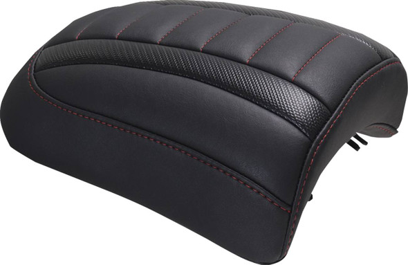 MUSTANG - 08012115 - Padded Passenger Seat Cowl - Deluxe - Dark Cherry Stitch - FLT/FLH '23-'25