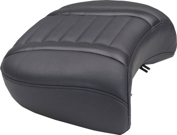 MUSTANG - 08012119 - Deluxe Passenger Seat - Wide - Black Stitch - FLT/FLH '23-'25