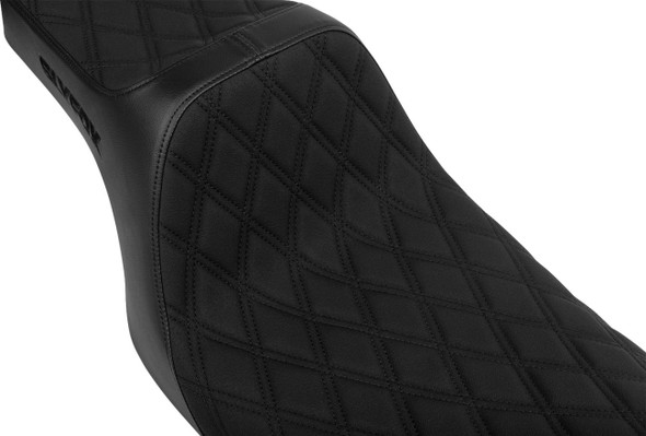 SLYFOX - 08012152 - High Noon Seat - Double Diamond - Black Logo - Black Stitch - FLH/FLT '08-'23