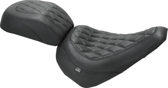 Mustang - Black Stitch Diamond Wide Tripper™ Solo Seat fits '23-'25 FXBR Model