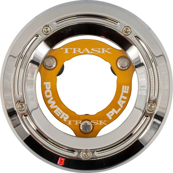 TRASK - 11070773 - Derby Cover with Power Plate - Chrome/Gold - Kit - '18-'25 Softail