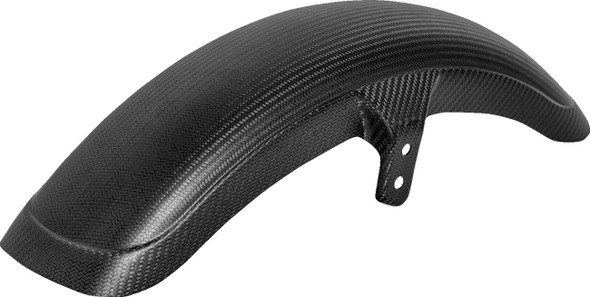 SADDLEMEN - 14011107 - Front Fender - Carbon Fiber/Matte - Softail/Dyna