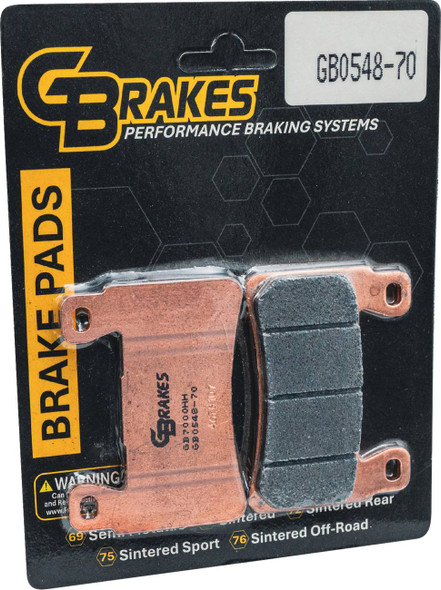 GBRAKES - 17220974 - Brake Pad - HH Sintered
