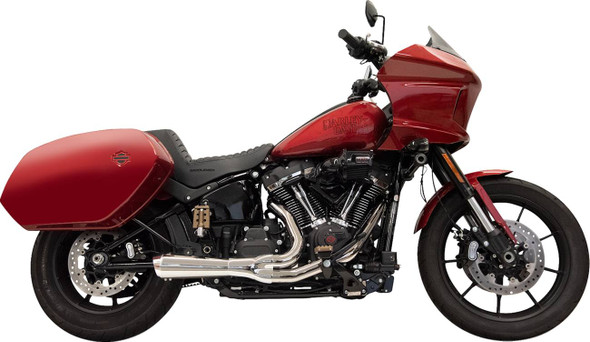 BASSANI XHAUST - 18002745 - 2-into-1 Ripper Exhaust System with Megaphone Muffler - Chrome - 49-State - M8 Softail
