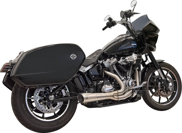 BASSANI XHAUST - 18002747 - 2-into-1 Ripper Exhaust System with Megaphone Muffler - Stainless - 49-State - M8 Softail