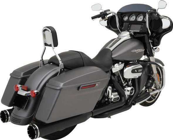 KHROME WERKS - 18002764 - 2-into-1-into-2 Dominator-SR Exhaust System - Black - Without End Caps - M8 Touring KHROME WERKS - 18002764 - 2-into-1-into-2 Dominator-SR Exhaust System - Black - Without End Caps - M8 Touring