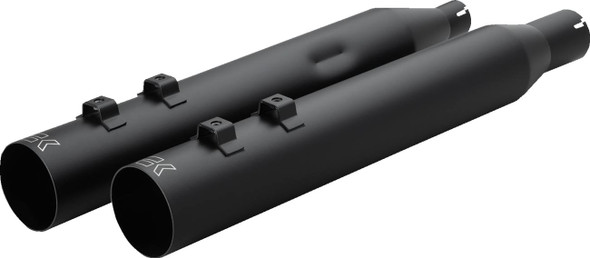 KHROME WERKS - 18011869 - HP-Plus® Slip-On Mufflers - Straight Cut - 4" - M8 - Black