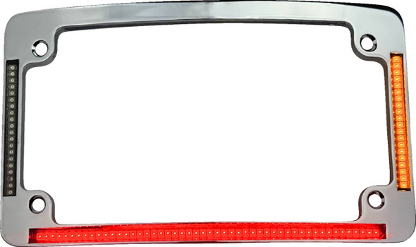 CUSTOM DYNAMICS - 20302462 - License Plate Frame - LED - Chrome